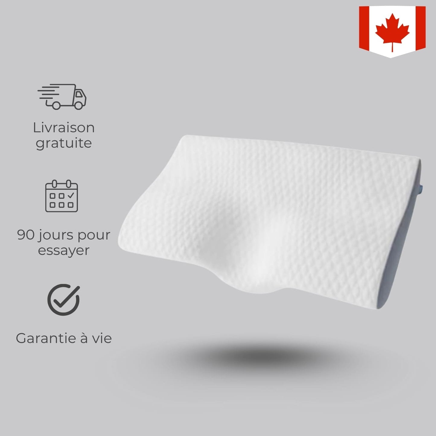 Oreiller ergonomique Elaglow® - L’Oreiller Orthopédique Nouvelle Génération